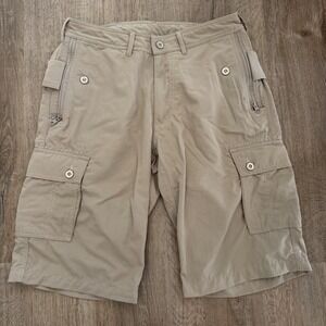 Clothing Arts P Cubed Pick Pocket Proof 12" Cargo Shorts Men's 30 Tan Nylon